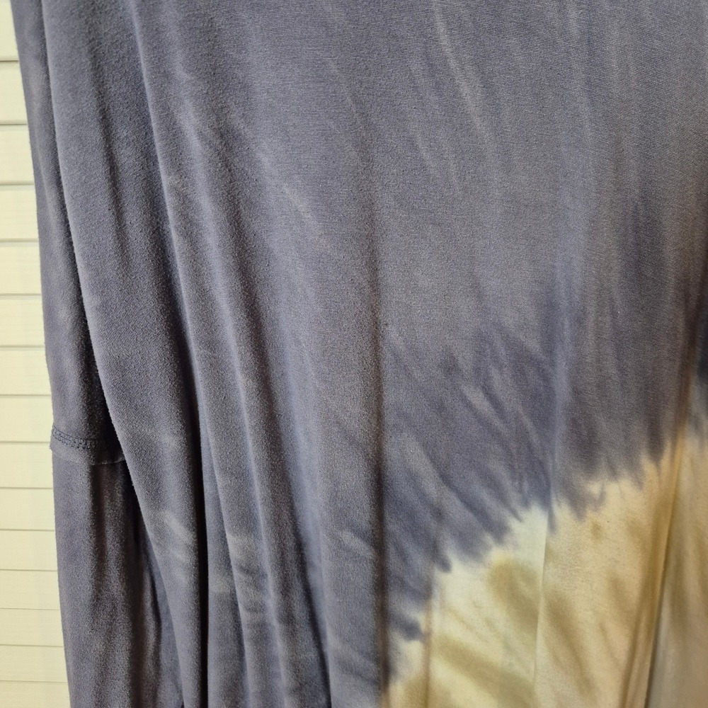 Kelly‎ Renee XXL Tie Dye Tunic Top Blue White Long Sleeve Boho Lounge Oversize - Picture 3 of 8